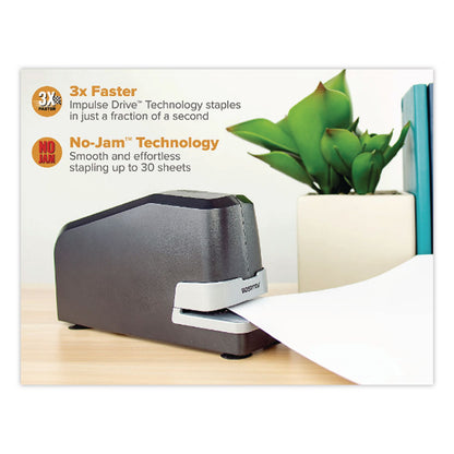 Bostitch® Impulse 30 Electric Stapler, Value Kit with Staples, 30-Sheet Capacity, Black (BOS02638)