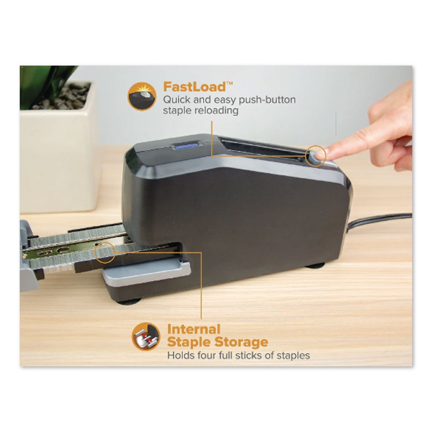 Bostitch® Impulse 30 Electric Stapler, Value Kit with Staples, 30-Sheet Capacity, Black (BOS02638)