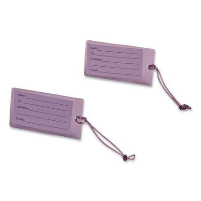 bugatti Bondstreet Luggage Tag, PVC, Purple (BUGTAC5414BSBLK)