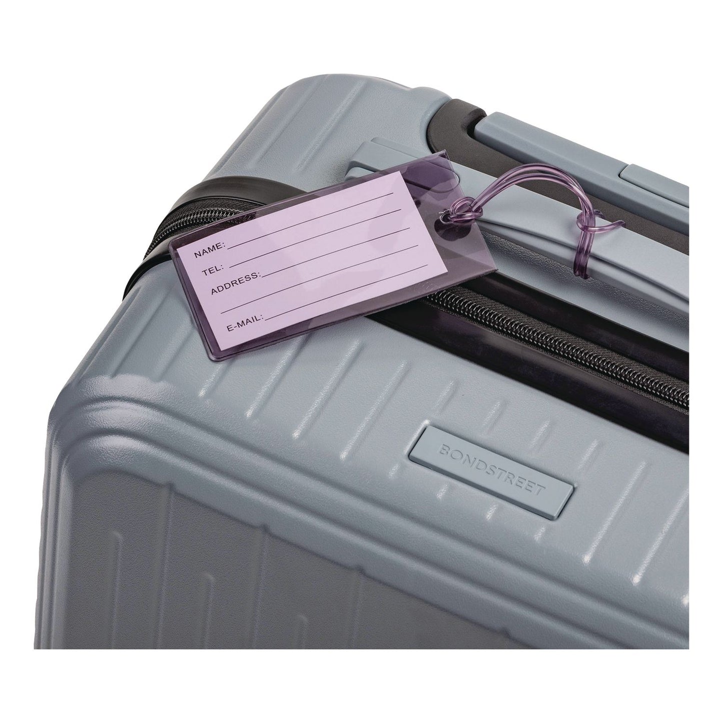 bugatti Bondstreet Luggage Tag, PVC, Purple (BUGTAC5414BSBLK)