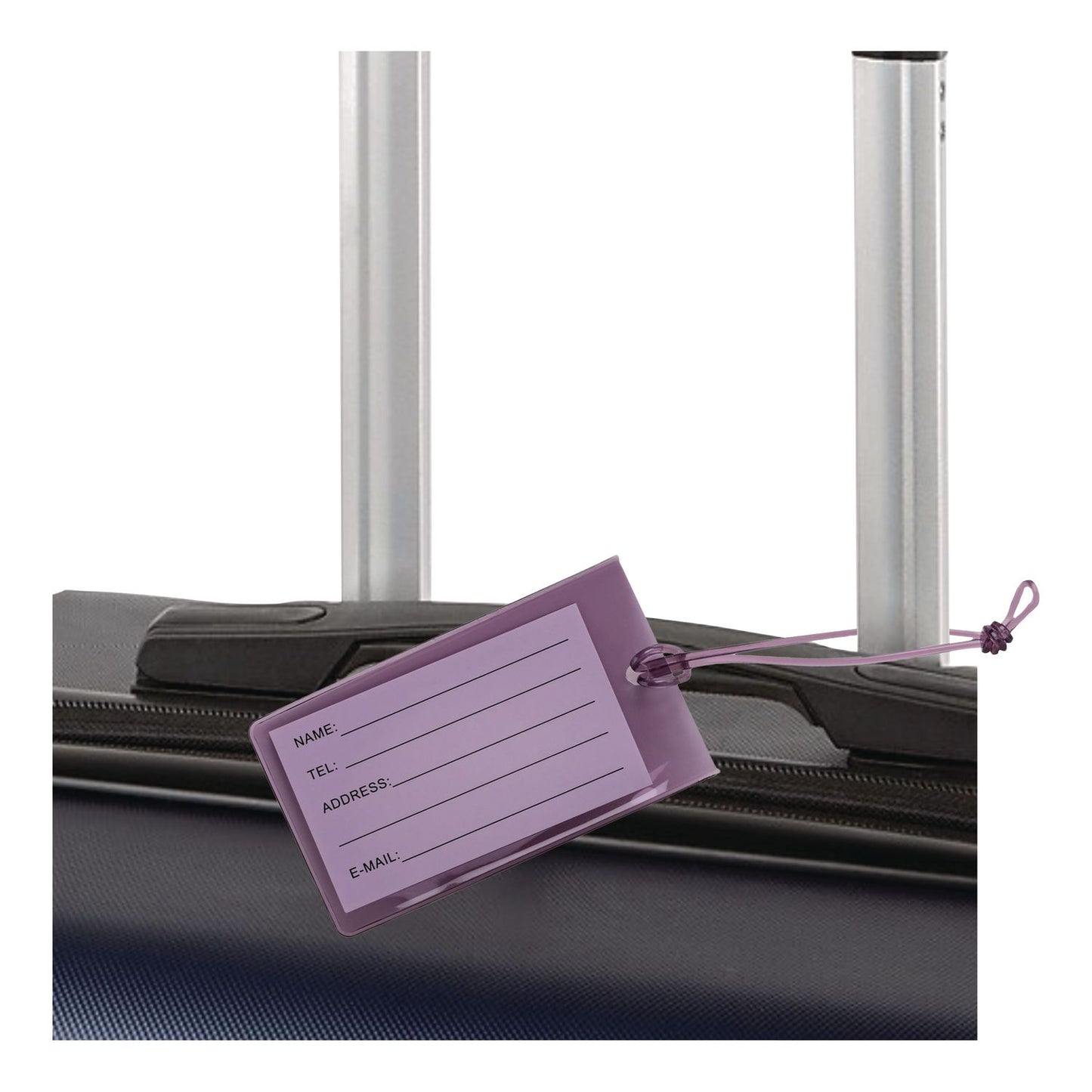 bugatti Bondstreet Luggage Tag, PVC, Purple (BUGTAC5414BSBLK)