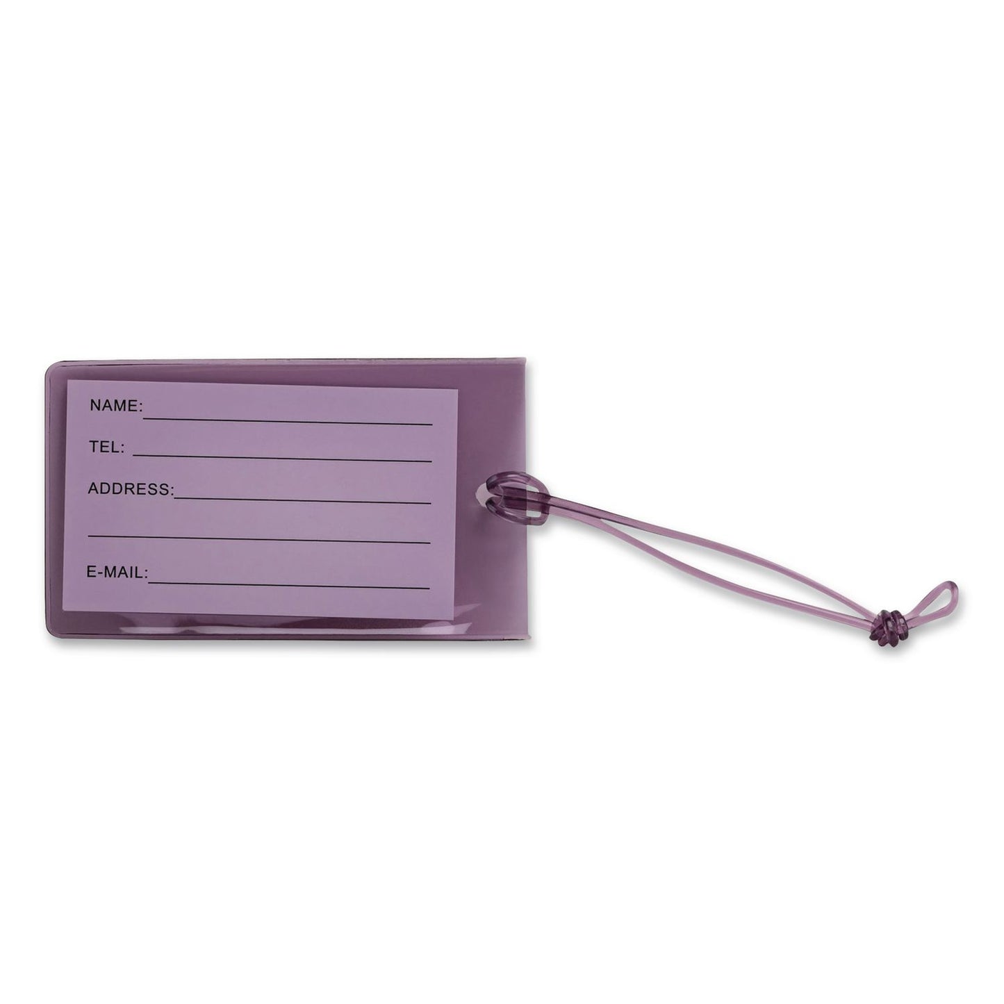 bugatti Bondstreet Luggage Tag, PVC, Purple (BUGTAC5414BSBLK)
