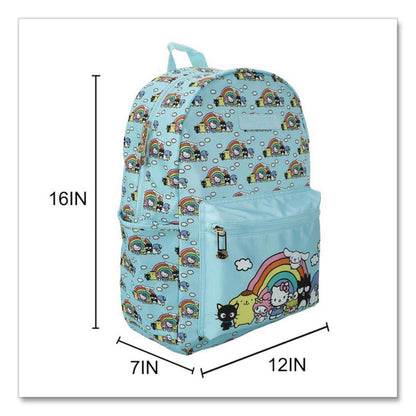 Bioworld® Hello Kitty and Friends Travel Backpack, Fits Devices Up to 15.9", 12 x 7 x 16, Multicolor (BWRBPA879SHSRPP)