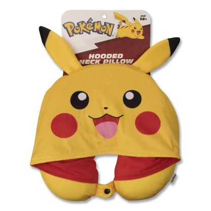 Bioworld® Pokemon Hooded Neck Pillow, 11 x 3 x 10.5, Yellow (BWRNPY5ZCCPOKTA)