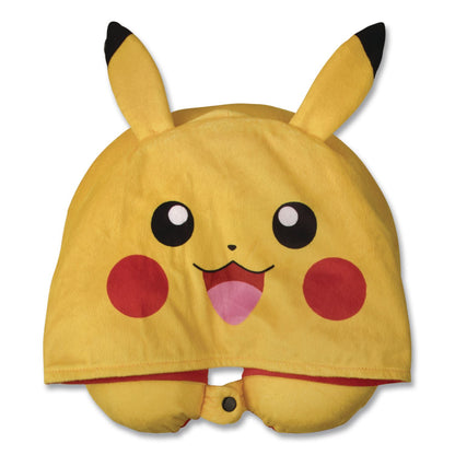 Bioworld® Pokemon Hooded Neck Pillow, 11 x 3 x 10.5, Yellow (BWRNPY5ZCCPOKTA)