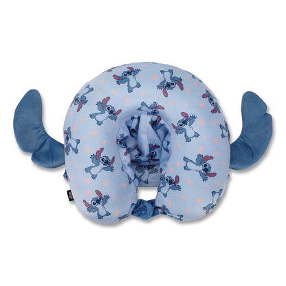 Bioworld® Stitch Hooded Polyester Travel Pillow, 11 x 3 x 10.5, Blue (BWRNPY7MRFDSCPP)