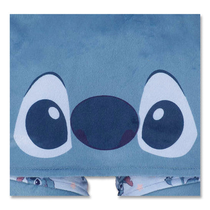 Bioworld® Stitch Hooded Polyester Travel Pillow, 11 x 3 x 10.5, Blue (BWRNPY7MRFDSCPP)