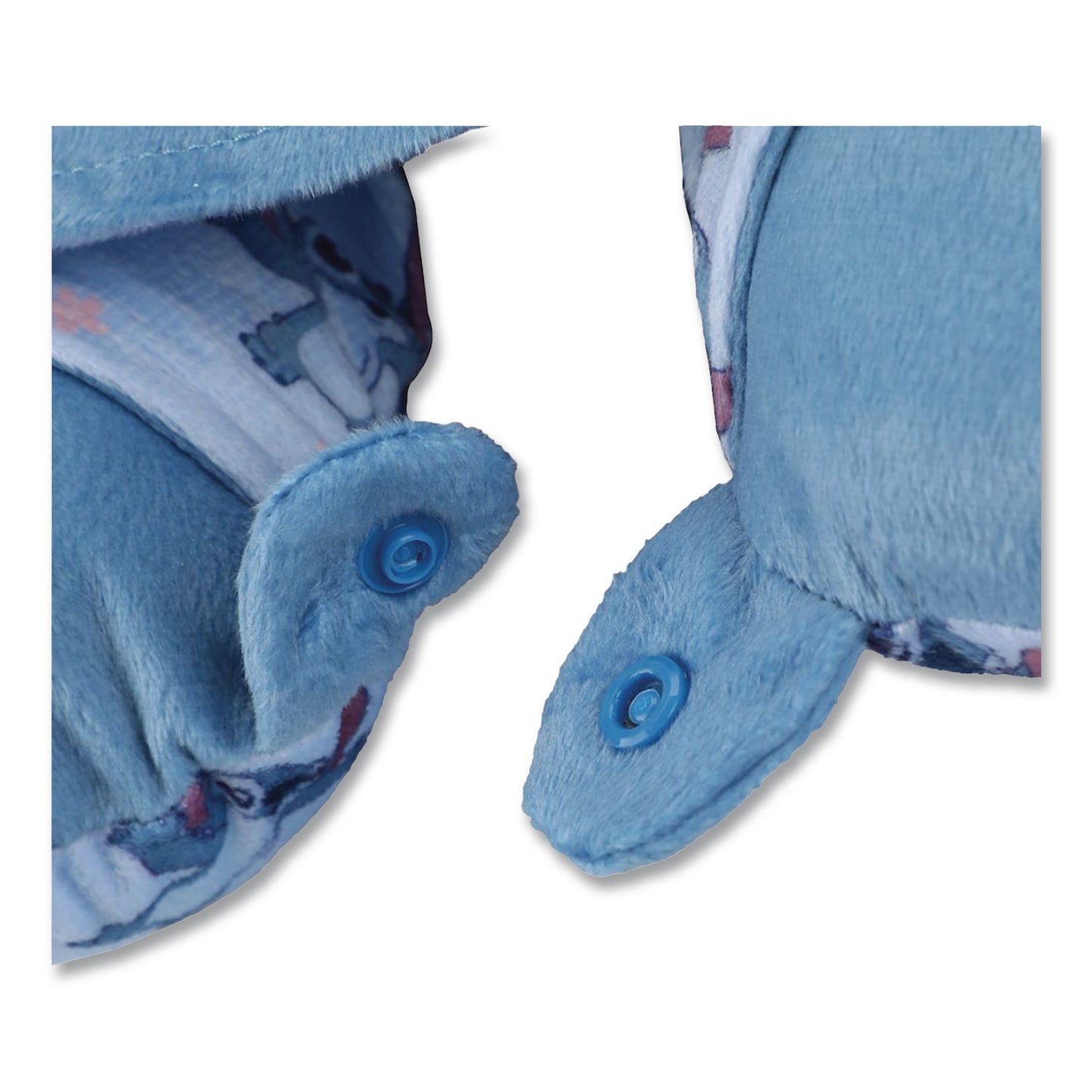 Bioworld® Stitch Hooded Polyester Travel Pillow, 11 x 3 x 10.5, Blue (BWRNPY7MRFDSCPP)