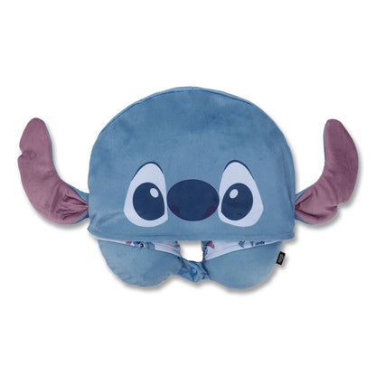 Bioworld® Stitch Hooded Polyester Travel Pillow, 11 x 3 x 10.5, Blue (BWRNPY7MRFDSCPP)
