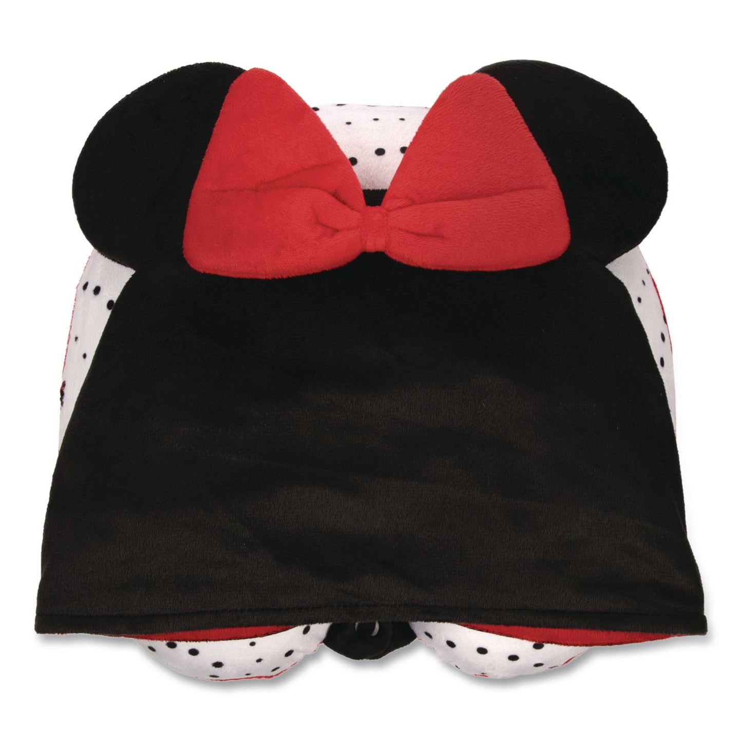 Bioworld® Minnie Mouse Hooded Neck Pillow, 11 x 3 x 10.5, Black/Red (BWRNPY621FDSYTA)