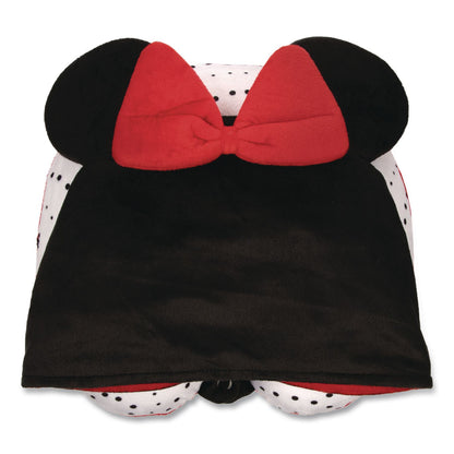 Bioworld® Minnie Mouse Hooded Neck Pillow, 11 x 3 x 10.5, Black/Red (BWRNPY621FDSYTA)