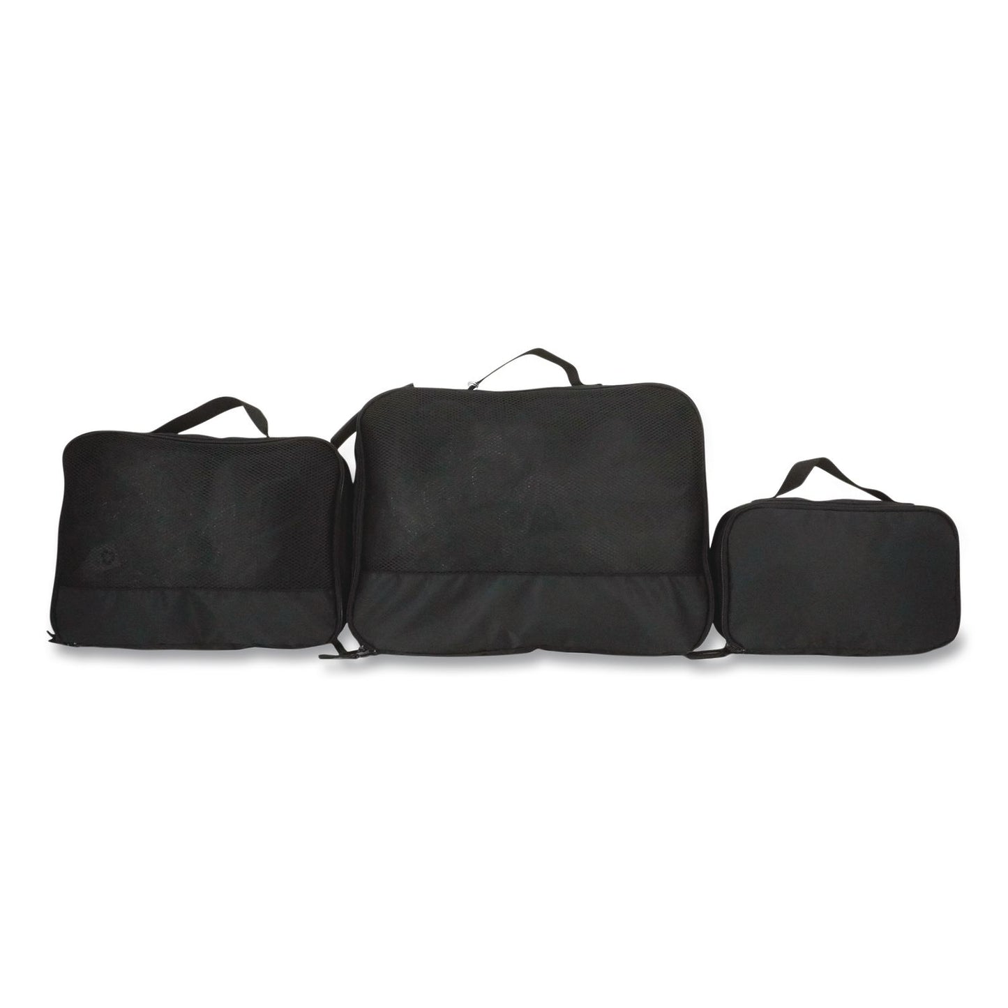 Bioworld® Four-Piece Packing Cube Set, Assorted Sizes, Black (BWRPAA8448PLBPP)