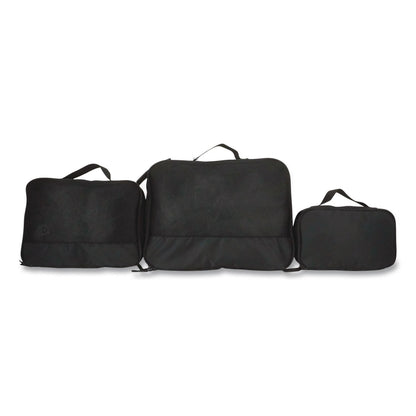 Bioworld® Four-Piece Packing Cube Set, Assorted Sizes, Black (BWRPAA8448PLBPP)