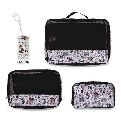 Bioworld® Minie and Mickey Mouse Four-Piece Packing Cube Set, Assorted Sizes (BWRPAY2JS2DSYPP)