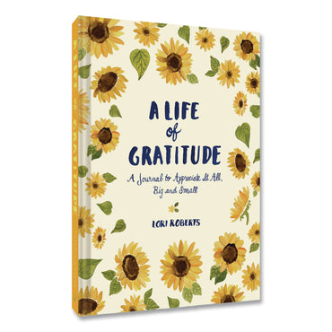 CHRONICLE BOOKS Guided Journal: A Life of Gratitude by Lori Roberts, Yellow Cover, (224) 7.25 x 5.37 Sheets (CHB978145216431)