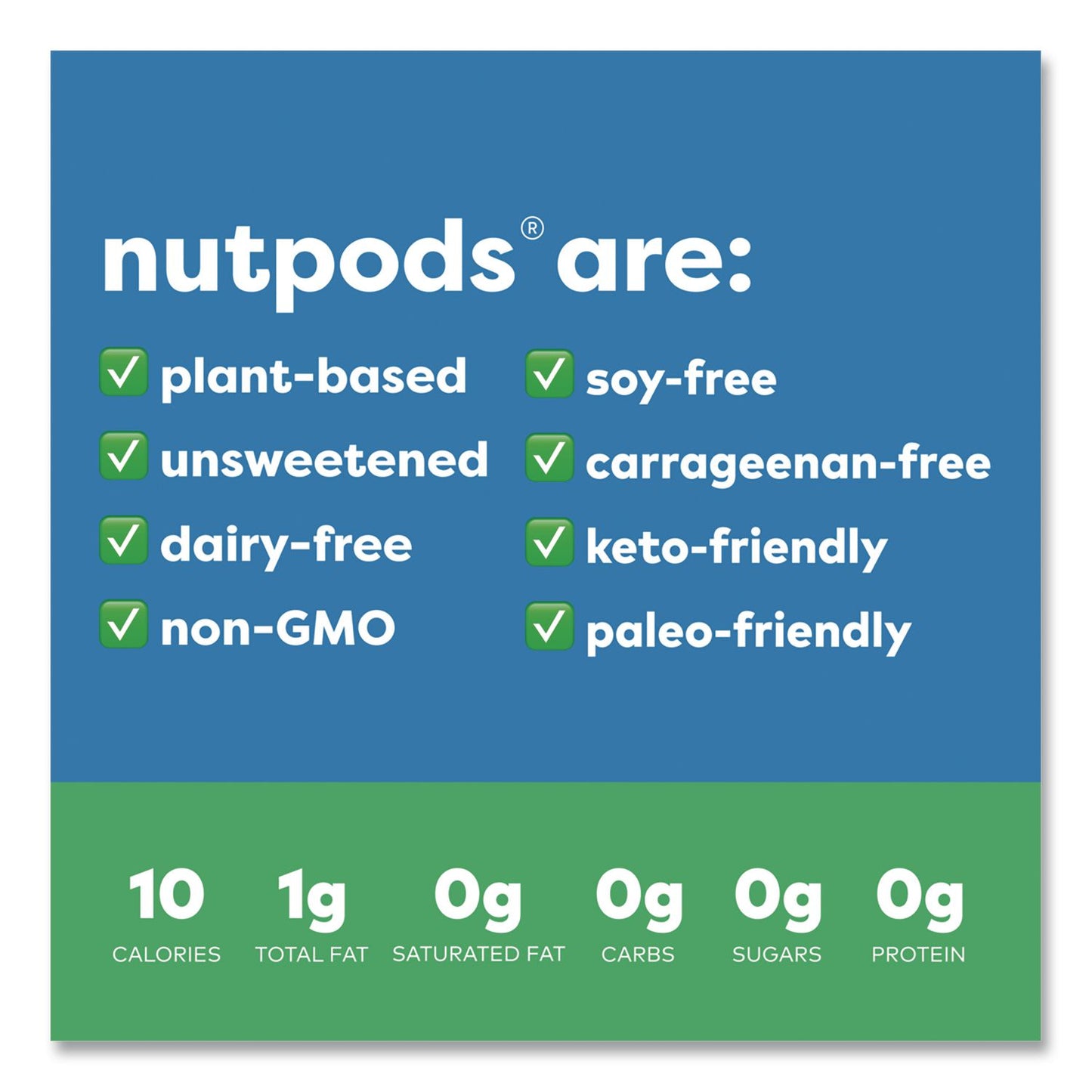 nutpods® Half and Half Dairy-Free Liquid Creamer, 32 oz Carton (GMT5000393093)