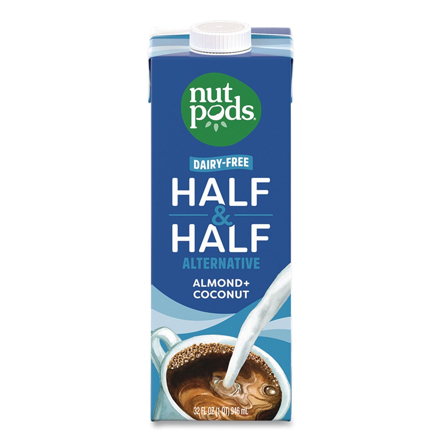 nutpods® Half and Half Dairy-Free Liquid Creamer, 32 oz Carton (GMT5000393093)