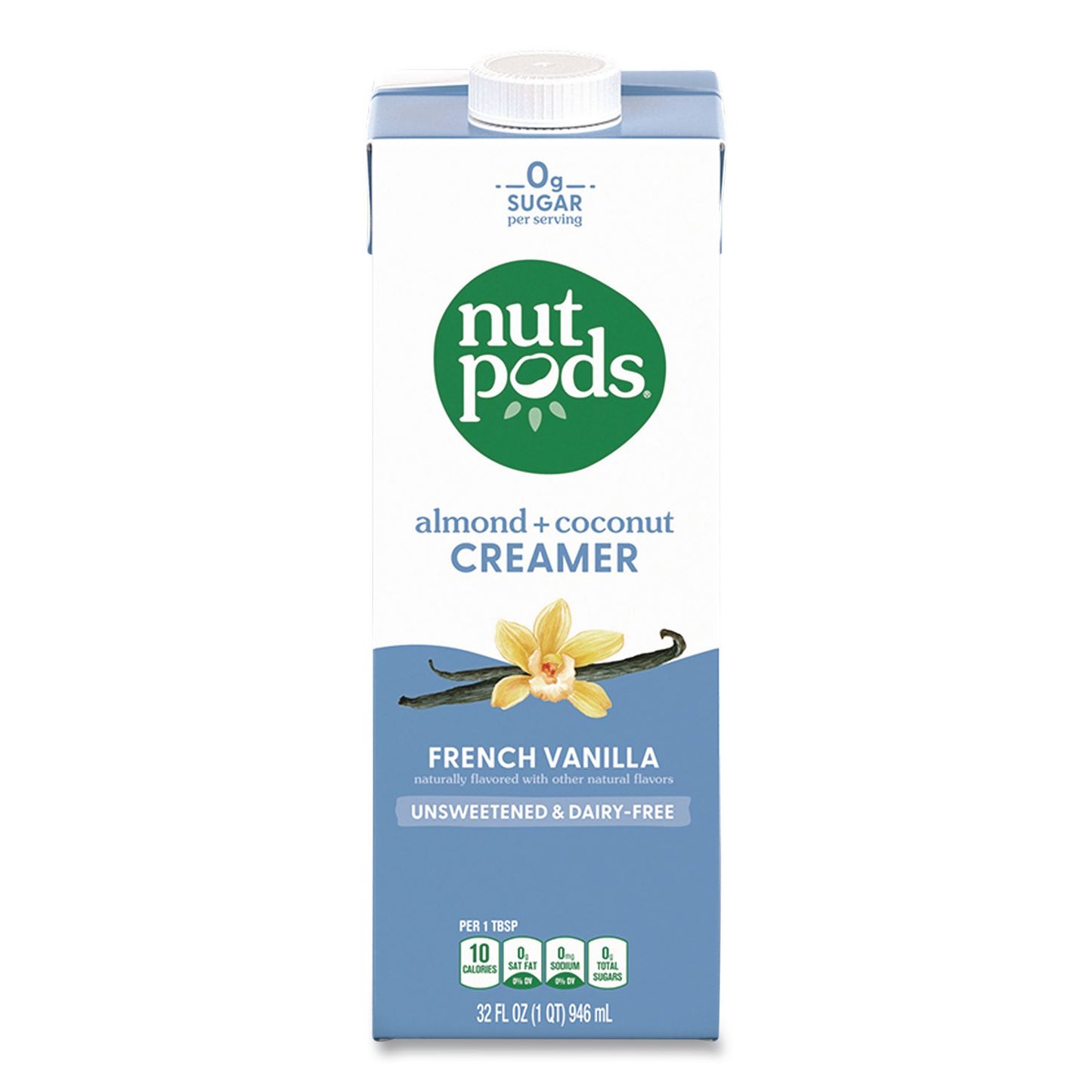 nutpods® French Vanilla Dairy-Free Liquid Creamer, 32 oz Carton (GMT5000393094)