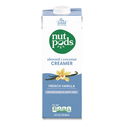 nutpods® French Vanilla Dairy-Free Liquid Creamer, 32 oz Carton (GMT5000393094)