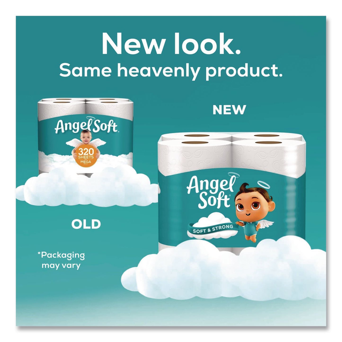 Angel Soft® Mega Toilet Paper, Septic Safe, 2-Ply, White, 320 Sheets/Roll, 24 Rolls/Pack (GPC794085)