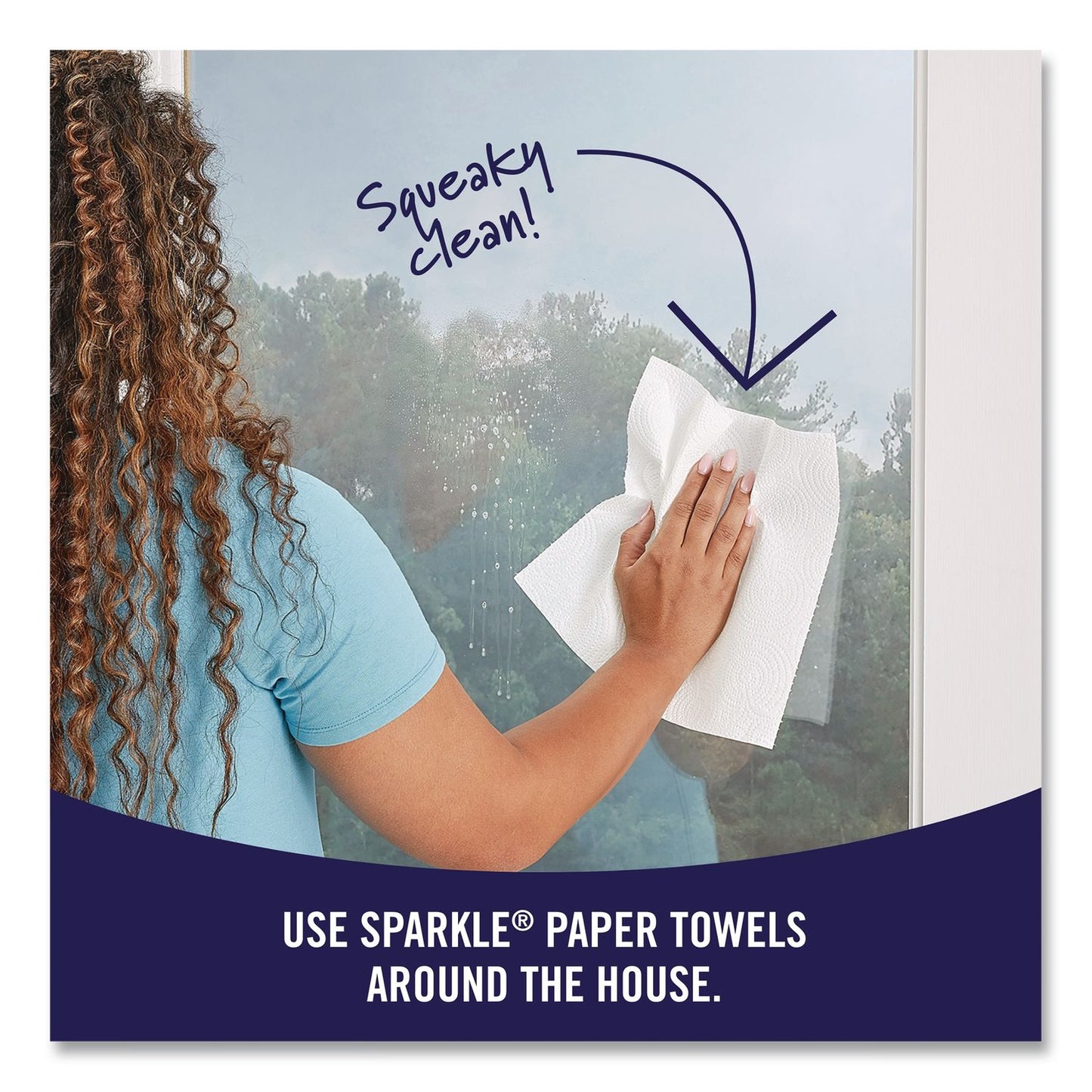 Sparkle Tear-A-Square Double Roll Paper Towels, 2-ply, 110 Sheets/Roll, 12 Rolls/Pack (GPC22361507)