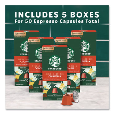 Starbucks® By NESPRESSO® Columbia Original Pod, 10/Pack, 5 Packs/Box (SBK109052)