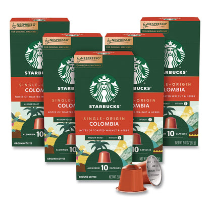 Starbucks® By NESPRESSO® Columbia Original Pod, 10/Pack, 5 Packs/Box (SBK109052)