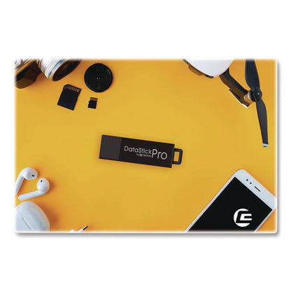 Centon DataStick Pro USB 3.2 Type A Flash Drive, 256 GB, Black, 10/Pack (CELC1U3P6256G10)