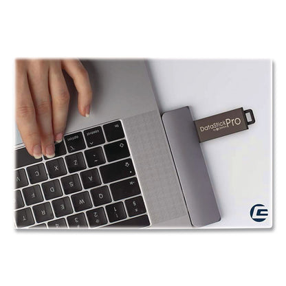Centon DataStick Pro USB 3.2 Type A Flash Drive, 256 GB, Black, 10/Pack (CELC1U3P6256G10)