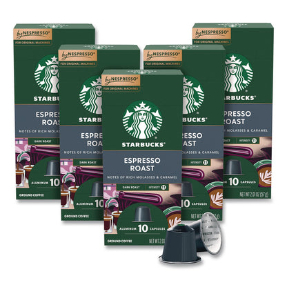 Starbucks® By NESPRESSO® Espresso Roast Original Pod, 10/Pack, 5 Packs/Box (SBK109053)