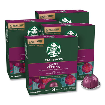 Starbucks® By NESPRESSO® Caffe Verona Vertuo Pod, 8/Pack, 4 Packs/Box (SBK117661)