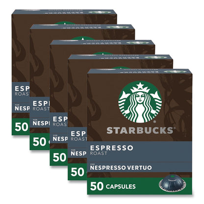 Starbucks® By NESPRESSO® Espresso Roast Vertuo Pod, 10/Pack, 5 Packs/Box (SBK117662)