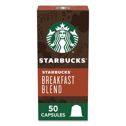 Starbucks® By NESPRESSO® Breakfast Blend Original Pod, 10/Pack, 5 Packs/Box (SBK123468)