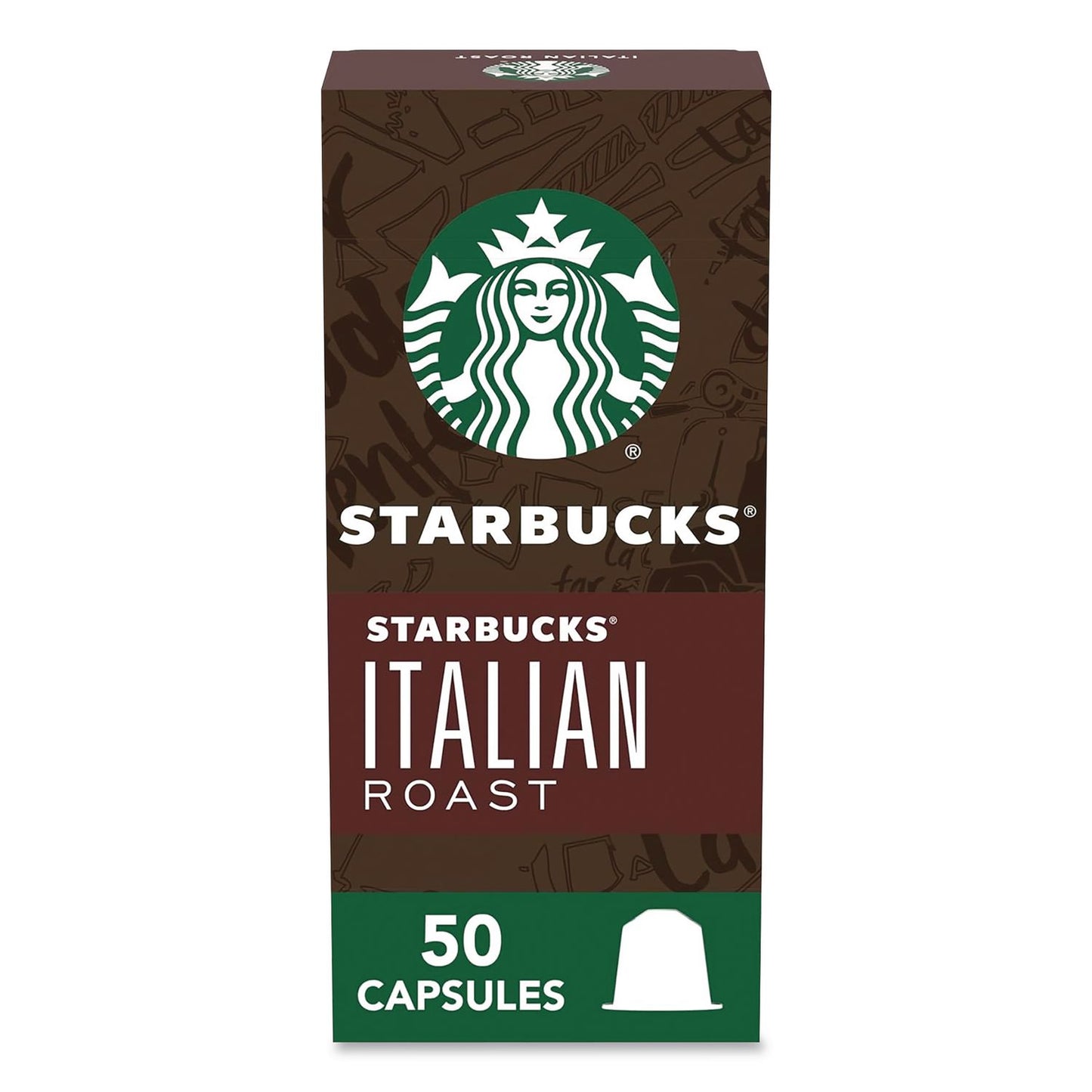 Starbucks® By NESPRESSO® Italian Roast Original Pod, 10/Pack, 5 Packs/Box (SBK123469)