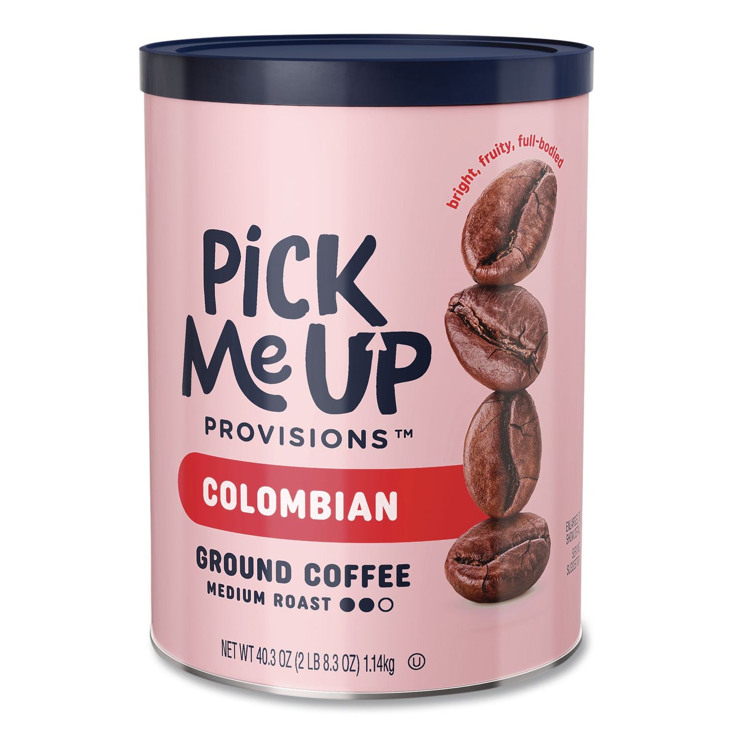 Pick Me Up Provisions™ Ground Coffee, Medium Roast, 40.3 oz Canister (PIEPM63308)