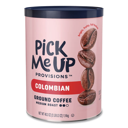 Pick Me Up Provisions™ Ground Coffee, Medium Roast, 40.3 oz Canister (PIEPM63308)