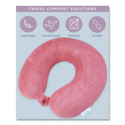 Bliss Terry Cloth Neck Pillow, Red (ILBSCPP0005662)