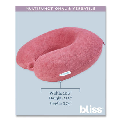 Bliss Terry Cloth Neck Pillow, Red (ILBSCPP0005662)