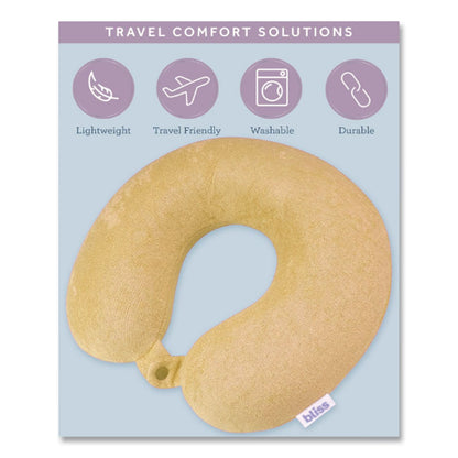 Bliss Terry Cloth Neck Pillow, Orange (ILBSCPP0005803)