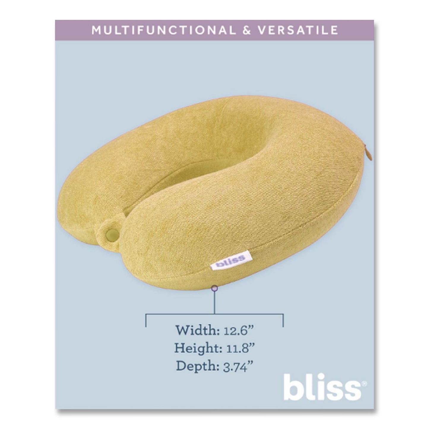 Bliss Terry Cloth Neck Pillow, Orange (ILBSCPP0005803)