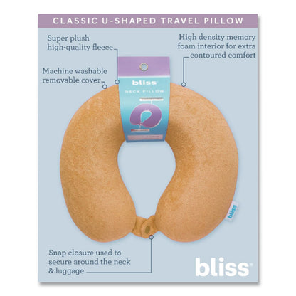 Bliss Terry Cloth Neck Pillow, Orange (ILBSCPP0005803)