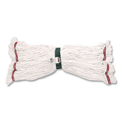 Rubbermaid® Commercial Super Stitch Cotton Looped End Wet Mop, 20 oz, White, 1" Headband, 6/Carton (RCP11206WH00CT)