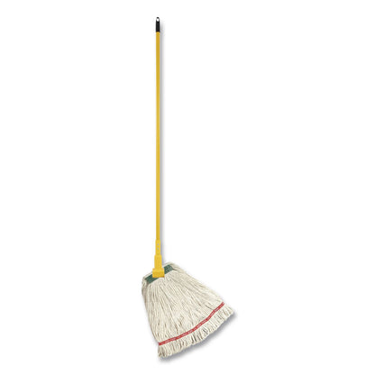 Rubbermaid® Commercial Super Stitch Cotton Looped End Wet Mop, 20 oz, White, 1" Headband, 6/Carton (RCP11206WH00CT)