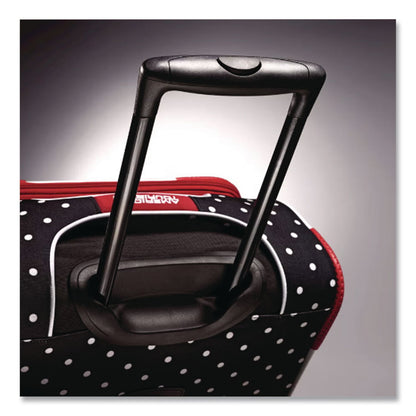 AMERICAN TOURISTER Disney Minnie Mouse Red Bow Softside Spinner Suitcase, 8 x 14.5 x 24, Black/Red/White (SML676144754)