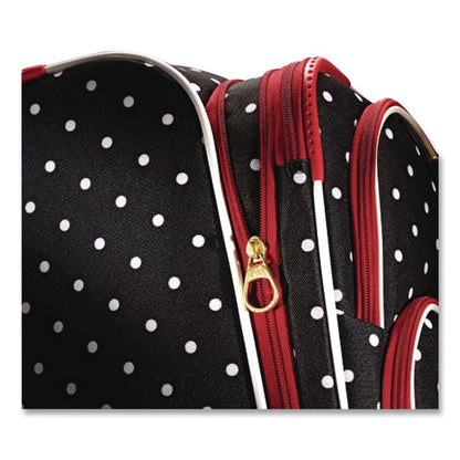 AMERICAN TOURISTER Disney Minnie Mouse Red Bow Softside Spinner Suitcase, 8 x 14.5 x 24, Black/Red/White (SML676144754)