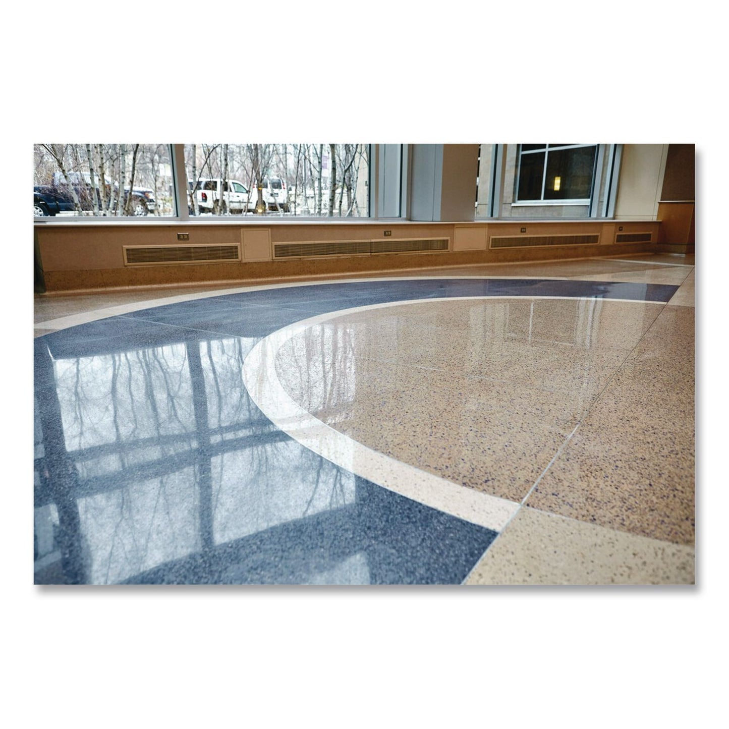 3M™ Low-Speed High Productivity Floor Pads 7300, 21" Diameter, Black, 5/Carton (MMM08279)
