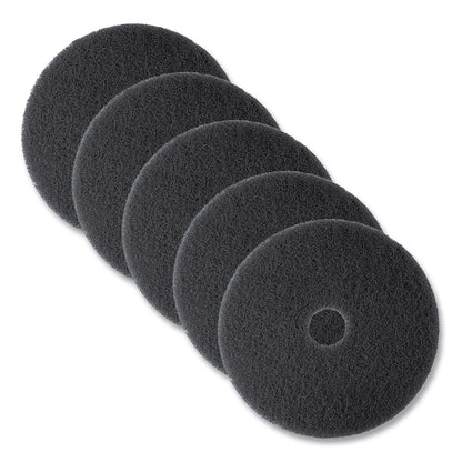 3M™ Low-Speed High Productivity Floor Pads 7300, 21" Diameter, Black, 5/Carton (MMM08279)