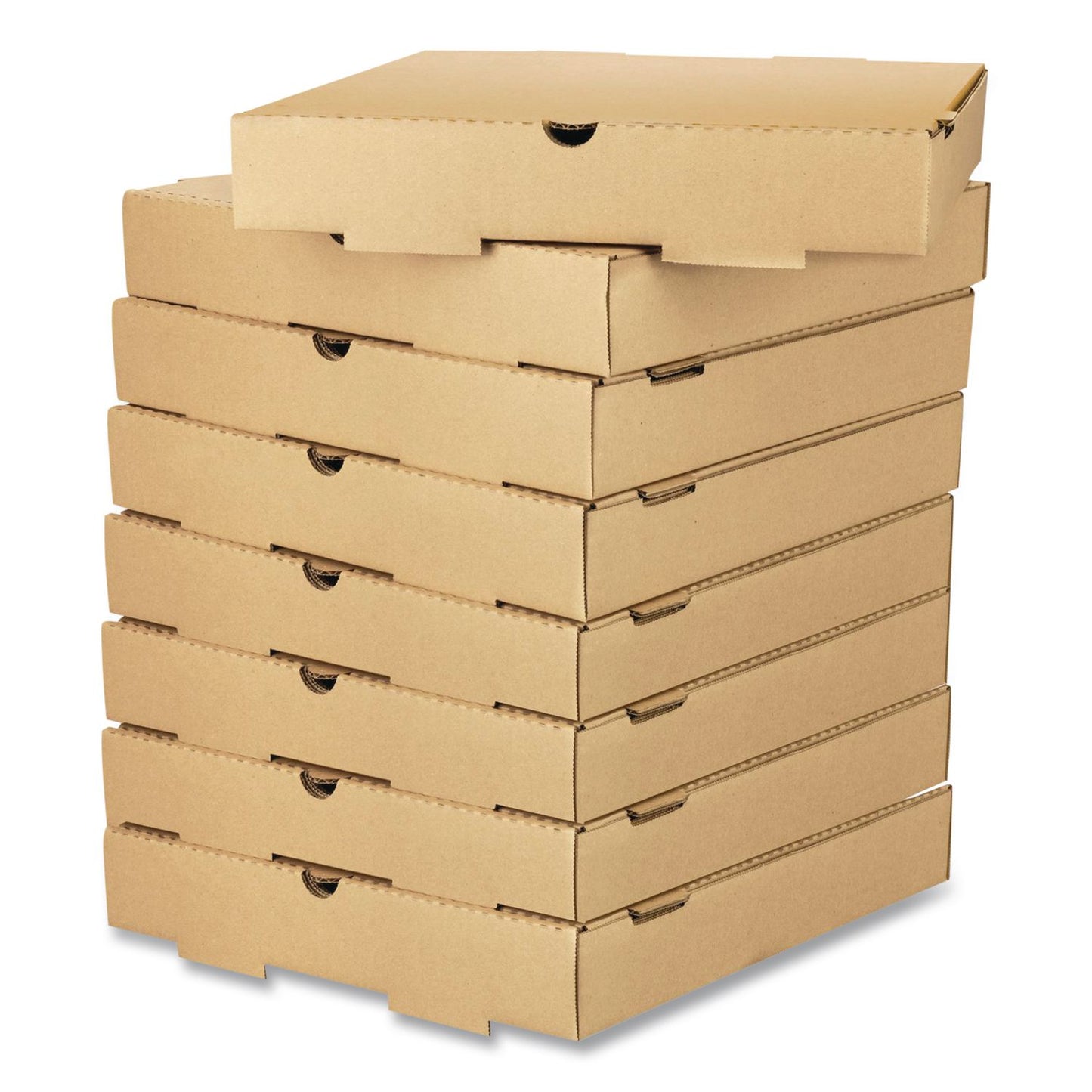 Karat® Corrugated Pizza Box, 12 x 12 x 2, Kraft, Cardboard, 50/Carton (KRTFPPBF12K)