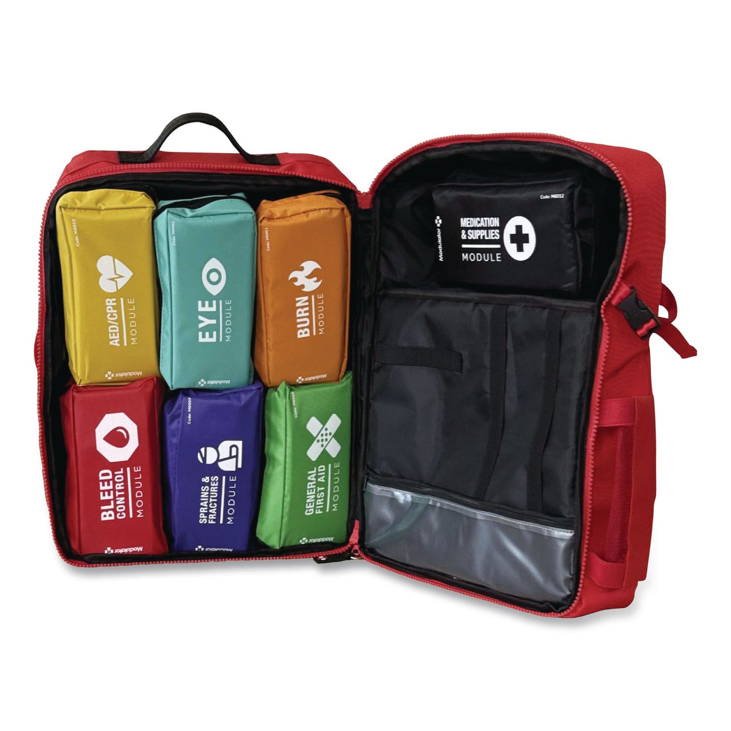 Modulator Trauma Backpack, without AED, Pro, 6 Pieces, Fabric Case (AOHM600B2)
