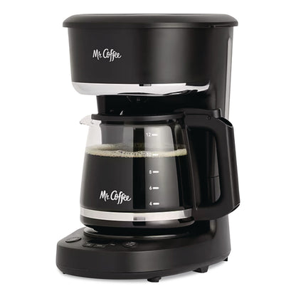 Mr. Coffee® 12-Cup Programmable Coffee Maker, Black/Stainless Steel (JAR2176620)